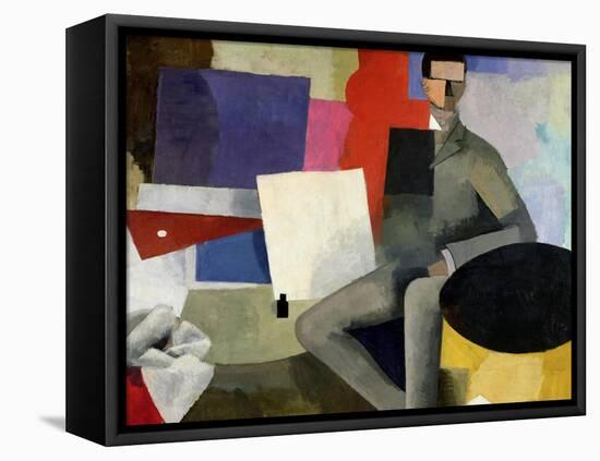 The Seated Man, or the Architect-Roger de La Fresnaye-Framed Premier Image Canvas