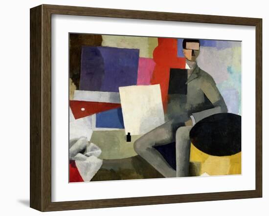 The Seated Man, or the Architect-Roger de La Fresnaye-Framed Giclee Print