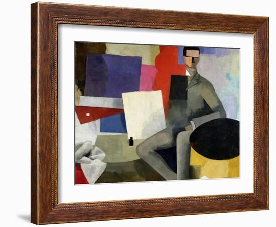 The Seated Man, or the Architect-Roger de La Fresnaye-Framed Giclee Print