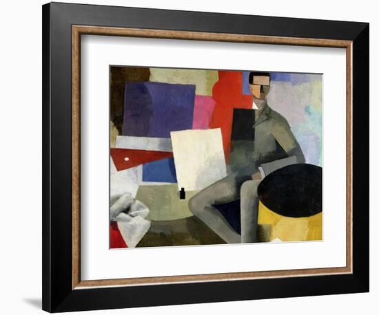 The Seated Man, or the Architect-Roger de La Fresnaye-Framed Giclee Print