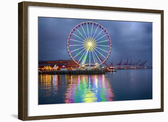 The Seattle Great Wheel, Seattle, Washington, USA-Jamie & Judy Wild-Framed Photographic Print