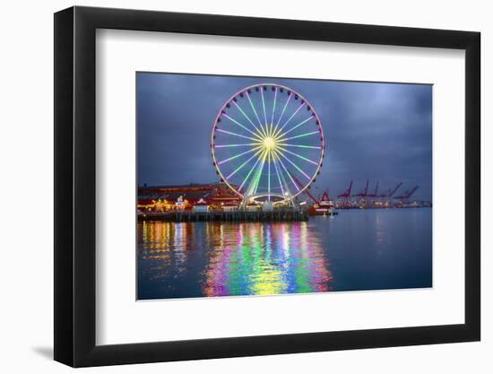 The Seattle Great Wheel, Seattle, Washington, USA-Jamie & Judy Wild-Framed Photographic Print