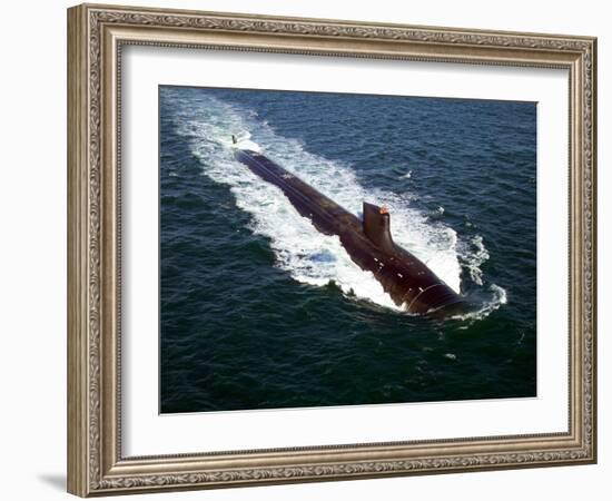 The Seawolf-class Nuclear-powered Attack Submarine USS Jimmy Carter Underway During Sea Trials-Stocktrek Images-Framed Photographic Print