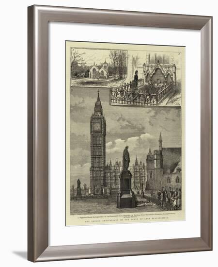 The Second Anniversary of the Death of Lord Beaconsfield-null-Framed Giclee Print