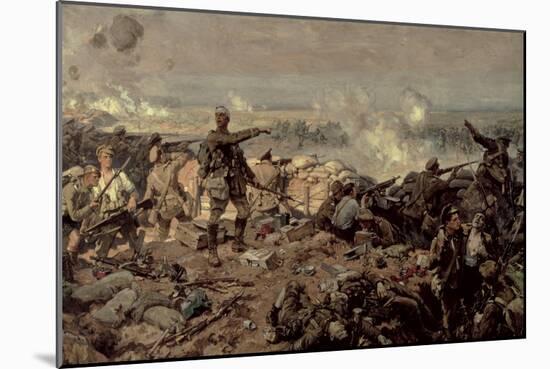 The Second Battle of Ypres, 1917-Richard Jack-Mounted Giclee Print
