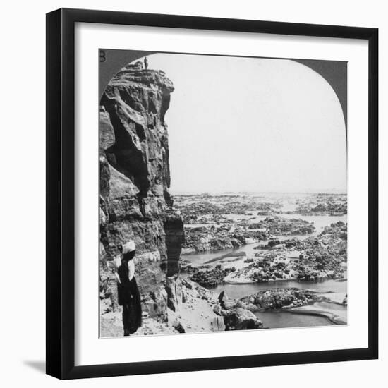 The Second Cataract of the Nile as Seen from the Southwest, Egypt, 1905-Underwood & Underwood-Framed Photographic Print