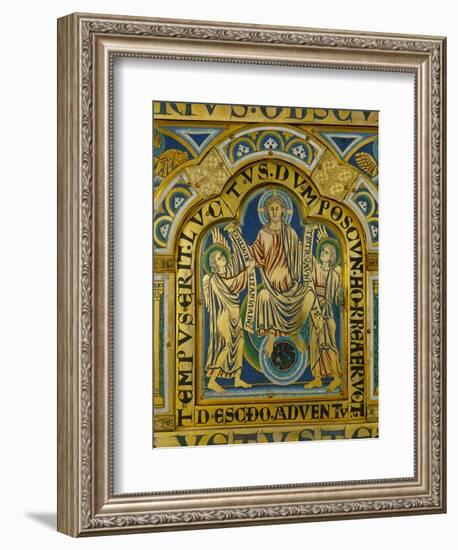 The Second Coming, Christ Orders Two Angels to Begin the Partition of Souls-Nicholas of Verdun-Framed Giclee Print