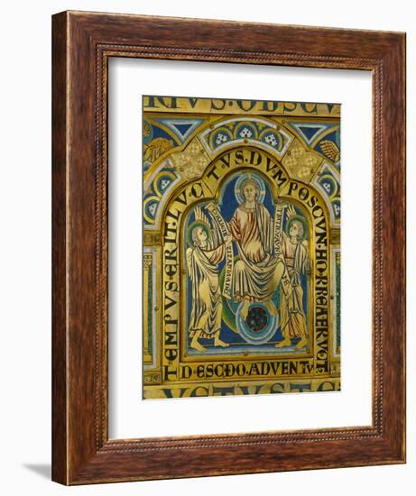 The Second Coming, Christ Orders Two Angels to Begin the Partition of Souls-Nicholas of Verdun-Framed Giclee Print