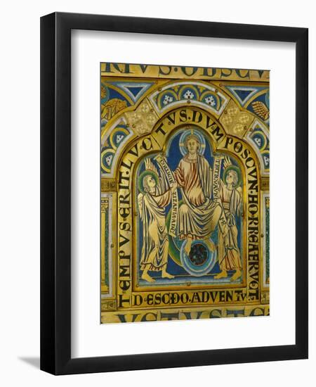 The Second Coming, Christ Orders Two Angels to Begin the Partition of Souls-Nicholas of Verdun-Framed Giclee Print