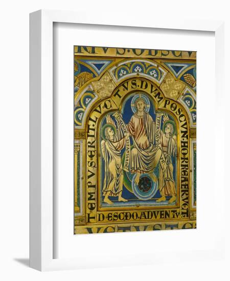 The Second Coming, Christ Orders Two Angels to Begin the Partition of Souls-Nicholas of Verdun-Framed Giclee Print