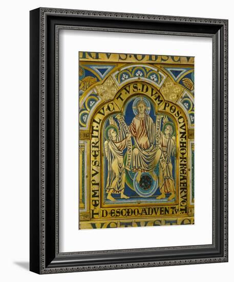 The Second Coming, Christ Orders Two Angels to Begin the Partition of Souls-Nicholas of Verdun-Framed Giclee Print