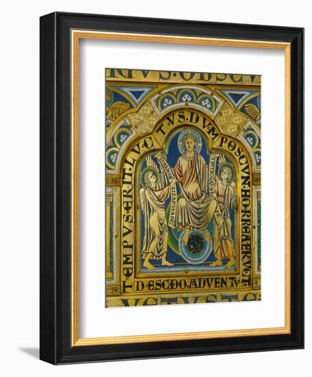 The Second Coming, Christ Orders Two Angels to Begin the Partition of Souls-Nicholas of Verdun-Framed Giclee Print