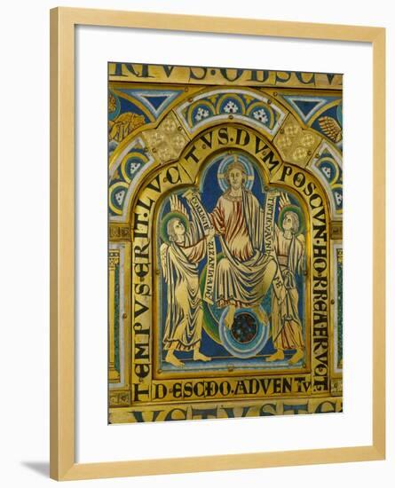 The Second Coming, Christ Orders Two Angels to Begin the Partition of Souls-Nicholas of Verdun-Framed Giclee Print