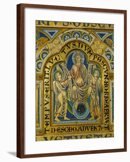 The Second Coming, Christ Orders Two Angels to Begin the Partition of Souls-Nicholas of Verdun-Framed Giclee Print