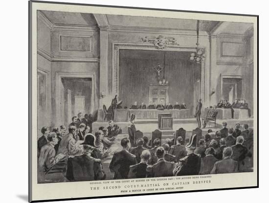 The Second Court-Martial on Captain Dreyfus-null-Mounted Giclee Print