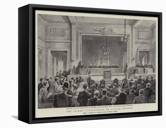The Second Court-Martial on Captain Dreyfus-null-Framed Premier Image Canvas