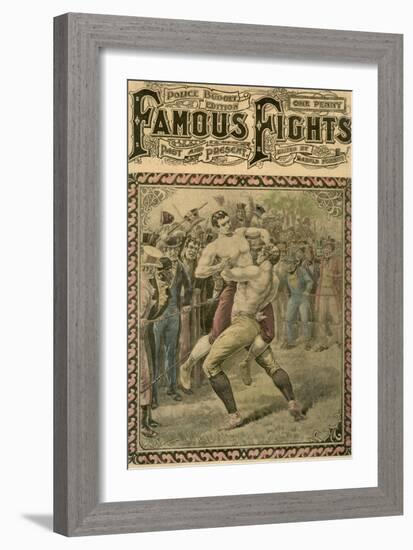 The Second Fight Between Bendigo and Ben Caunt, 1838-Pugnis-Framed Giclee Print