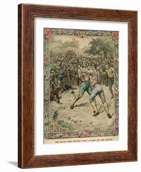 The Second Fight Between Harry Paulson and Tom Paddock, 1851-Pugnis-Framed Giclee Print