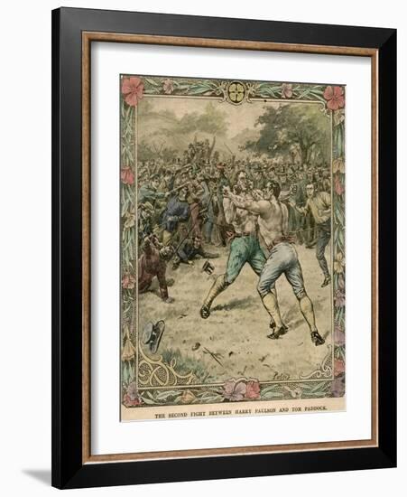 The Second Fight Between Harry Paulson and Tom Paddock, 1851-Pugnis-Framed Giclee Print