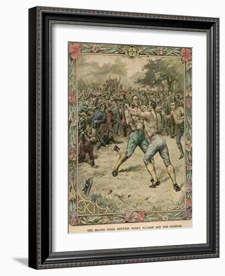 The Second Fight Between Harry Paulson and Tom Paddock, 1851-Pugnis-Framed Giclee Print