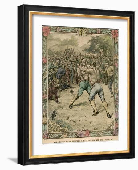 The Second Fight Between Harry Paulson and Tom Paddock, 1851-Pugnis-Framed Giclee Print