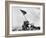 The Second Flag Raising on Iwo Jima on Feb. 23, 1945-null-Framed Photo