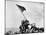 The Second Flag Raising on Iwo Jima on Feb. 23, 1945-null-Mounted Photo