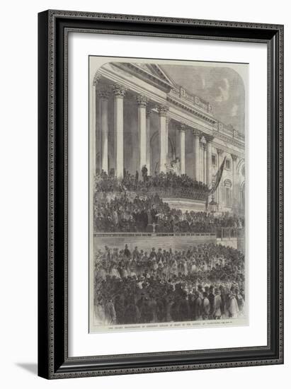 The Second Inauguration of President Lincoln in Front of the Capitol at Washington-null-Framed Giclee Print