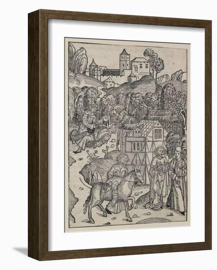 The Second Part of the Parable of the Good Samaritan-Michael Wolgemut-Framed Giclee Print