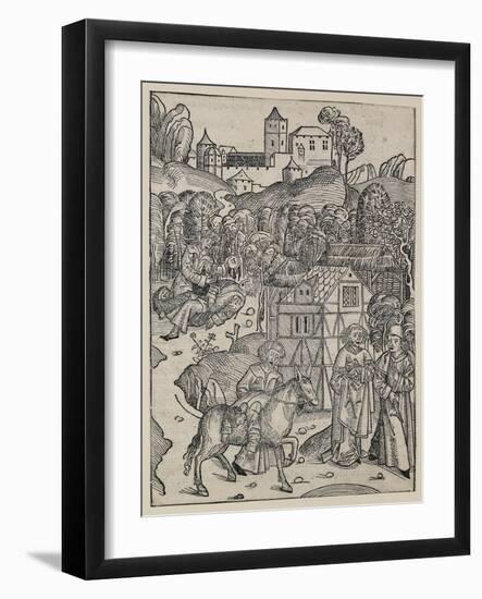 The Second Part of the Parable of the Good Samaritan-Michael Wolgemut-Framed Giclee Print