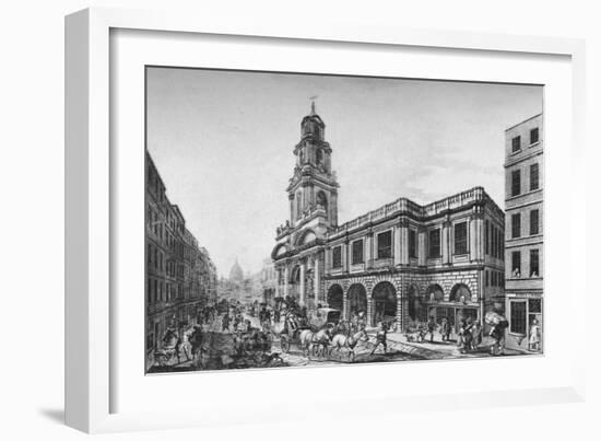 'The Second Royal Exchange, South Front, in 1788', (1928)-Unknown-Framed Giclee Print