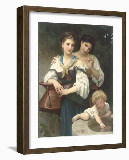 The Secret, 1876-William-Adolphe Bouguereau-Framed Giclee Print
