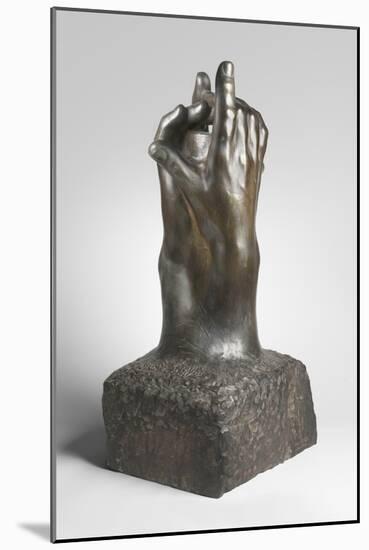 The Secret, Modeled 1910, Cast by Alexis Rudier (1874-1952), 1925 (Bronze)-Auguste Rodin-Mounted Giclee Print