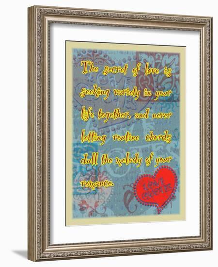 The Secret of Love-Cathy Cute-Framed Giclee Print