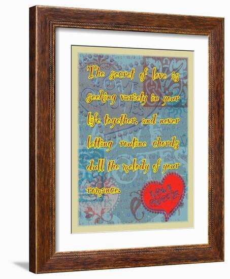 The Secret of Love-Cathy Cute-Framed Giclee Print