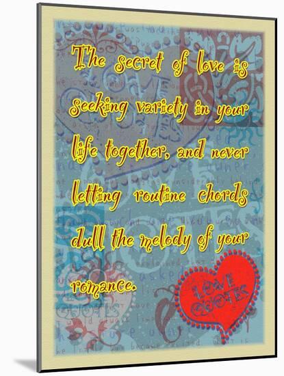 The Secret of Love-Cathy Cute-Mounted Giclee Print