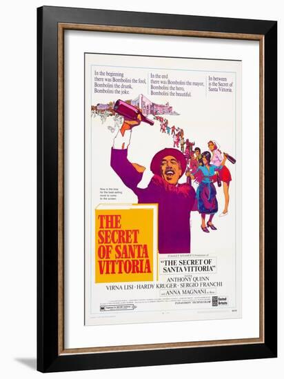 The Secret of Santa Vittoria-null-Framed Art Print