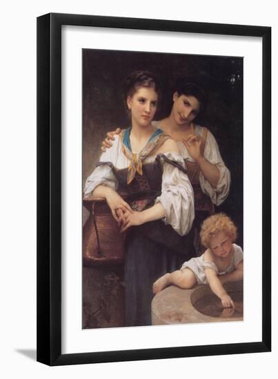 The Secret-William Adolphe Bouguereau-Framed Art Print