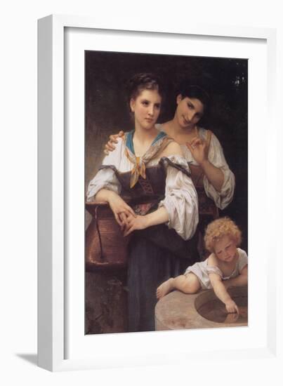 The Secret-William Adolphe Bouguereau-Framed Art Print