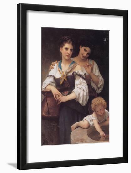 The Secret-William Adolphe Bouguereau-Framed Art Print