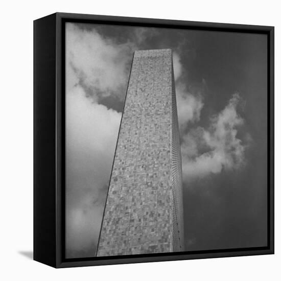 The Secretariat Building, Made of Marble and Glass, United Nations Permanent Headquarters, New York-Walker Evans-Framed Premier Image Canvas