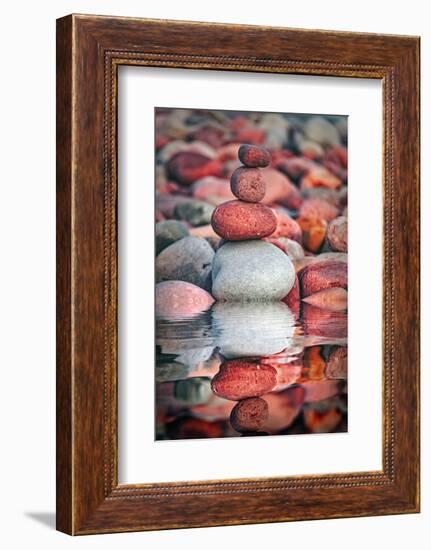 The Secrets of the Pebbles-Philippe Sainte-Laudy-Framed Photographic Print