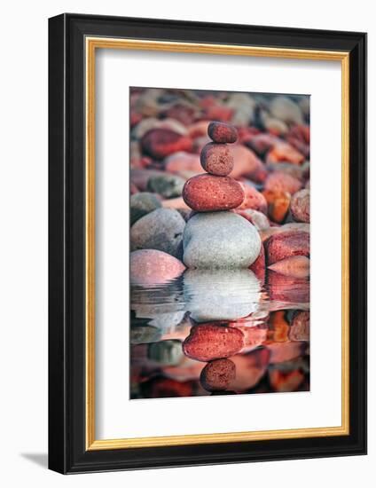 The Secrets of the Pebbles-Philippe Sainte-Laudy-Framed Photographic Print