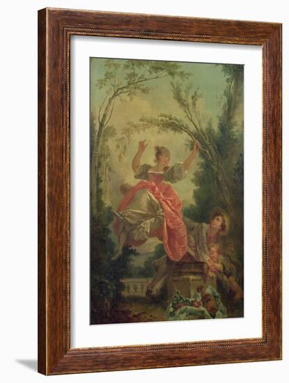 The See-Saw-Jean-Honoré Fragonard-Framed Giclee Print