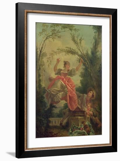 The See-Saw-Jean-Honoré Fragonard-Framed Giclee Print