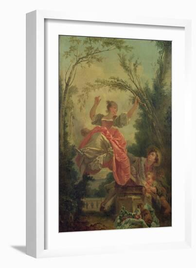 The See-Saw-Jean-Honoré Fragonard-Framed Giclee Print