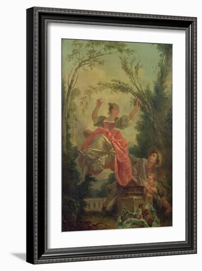 The See-Saw-Jean-Honoré Fragonard-Framed Giclee Print