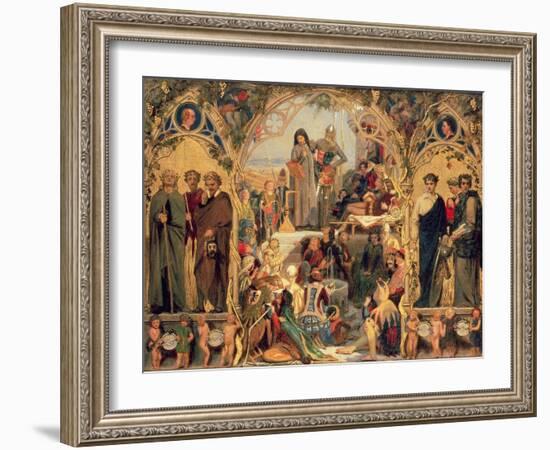 The Seeds and Fruit of English Poetry, 1845-Ford Madox Brown-Framed Giclee Print