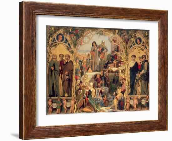 The Seeds and Fruit of English Poetry, 1845-Ford Madox Brown-Framed Giclee Print