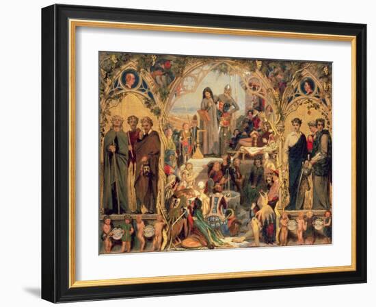 The Seeds and Fruit of English Poetry, 1845-Ford Madox Brown-Framed Giclee Print